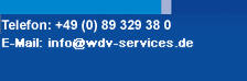 Kontaktdaten WDV-Services